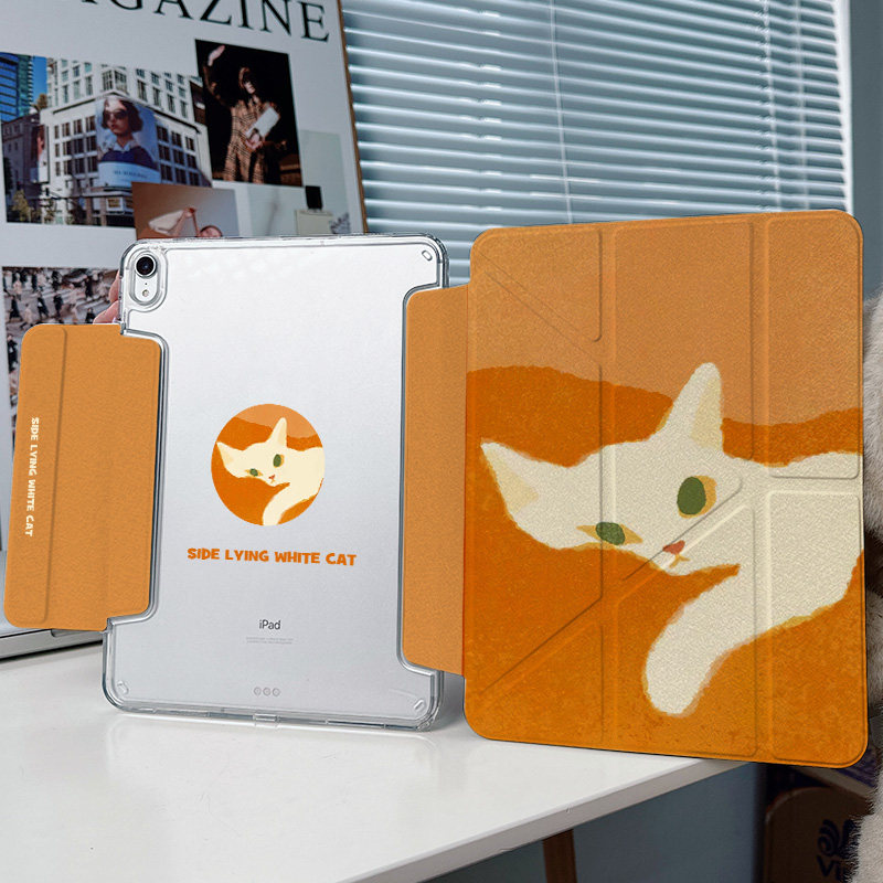【3+y折x兼容笔套】带笔槽猫咪ipadair7保护套第11代艺术适用华为matepad11.5s透明6小米平板vivo防摔壳iqoo2,3C数码配件,平板电脑保护套/壳,淘宝优惠券,粉丝福利购,淘宝优惠卷