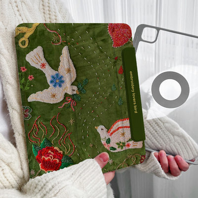 【圆环磁吸x带笔槽】ipadpro11保护套适用华为平板matepad11.5s透明air12防弯7苹果10爱情9创意壳mini双面夹6