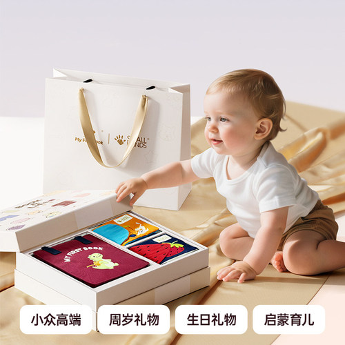 myfirstbook早教布书宝宝土豪书婴儿满月周岁见面礼物玩具礼盒