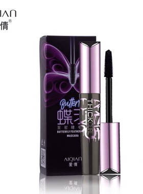 爱倩卷翘不晕染防水浓密睫毛膏