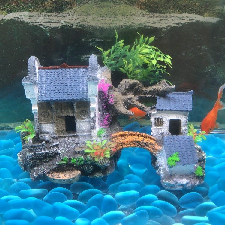 造景独栋房屋仿真树脂欧式别墅