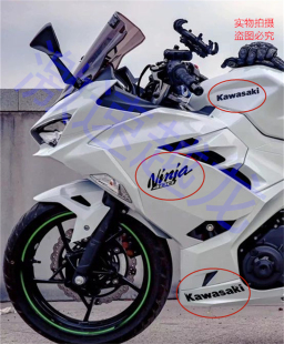 适用于川崎摩托车Ninja400 忍者400个性改装装饰车身贴花贴纸包邮