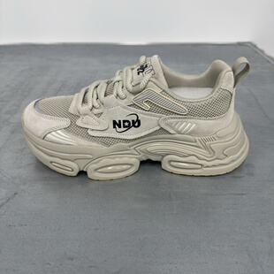 NDU透气网面软底爆款厚底老爹鞋男2025新款秋冬轻便休闲运动男鞋