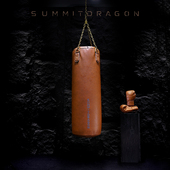 SUMMITDRAGON复古超纤拳击沙袋家用会所尊享格斗训练吊式 实心沙包