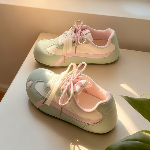 韩系厚底百搭德训鞋女2026新款