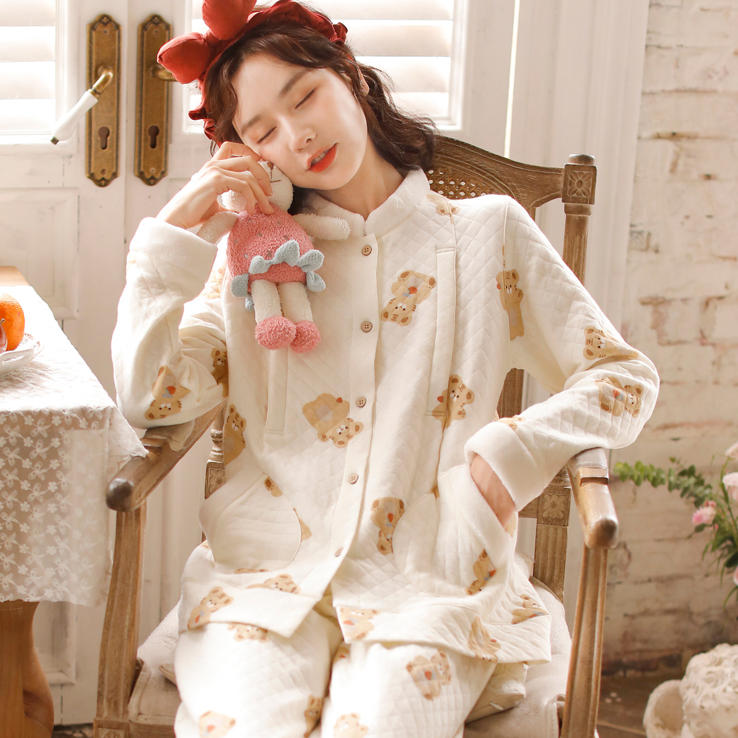 富朵秋冬孕妇睡衣夹棉保暖产后月子服冬季哺乳家居服怀孕期套装,孕妇装/孕产妇用品/营养,家居服套装,淘宝优惠券,粉丝福利购,淘宝优惠卷