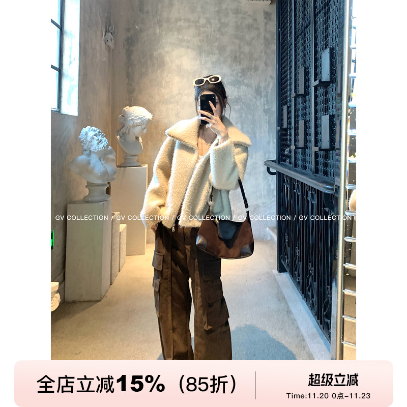 灯芯绒直筒口袋工装裤