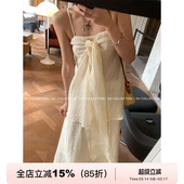 两种穿法压皱抹胸吊带上衣A字直筒半身裙套装 GV大白哥 柔光雾纱