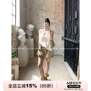 GV大白哥 夏日松弛 速干机能松紧腰大口袋工装裙裙裤夏季新款裙子