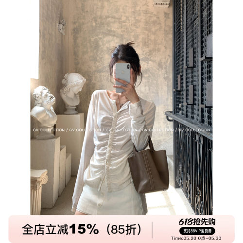 纽扣设计松弛感上衣T恤
