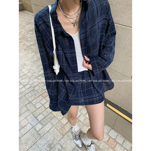 Chill轻松感衬衫半身裙裤套装
