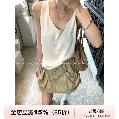 莱赛尔亚麻舒适感无袖背心