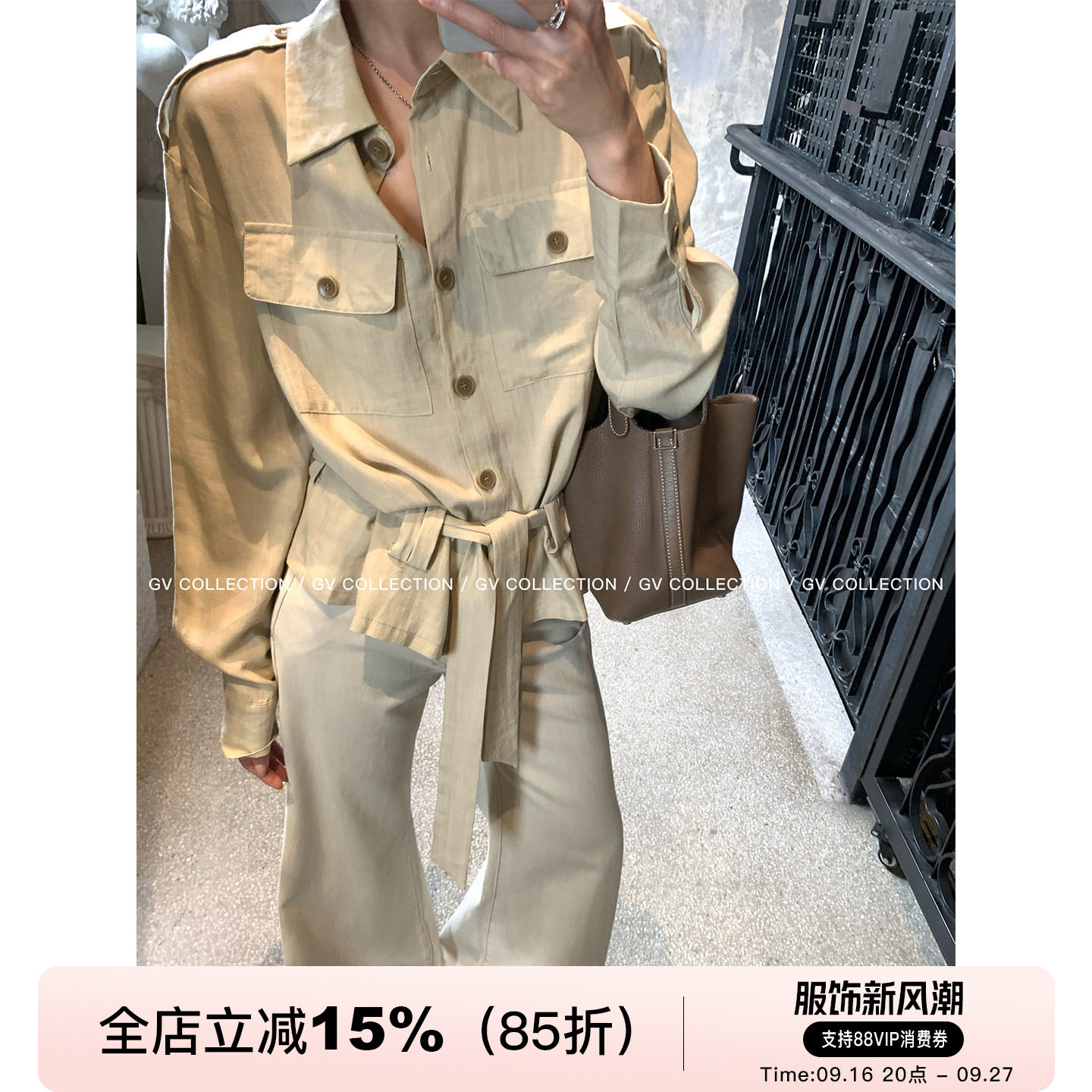 轻薄工装防晒衬衫上衣外套图片