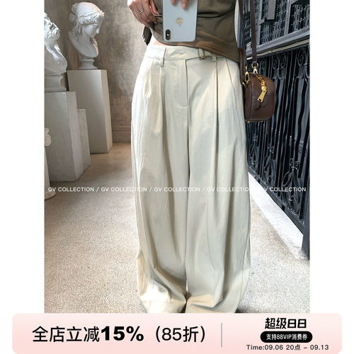 腰扣解构直筒休闲薄款西裤休闲裤