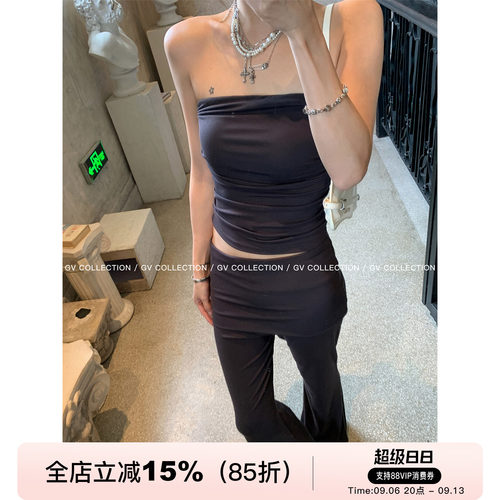 超模Vibe抹胸长裤套装