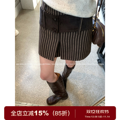 磨毛半身裙防走光裙裤