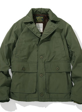 米西冬季美式复古AL-1海军飞行员夹克轻便加绒机能保暖翻领外套男