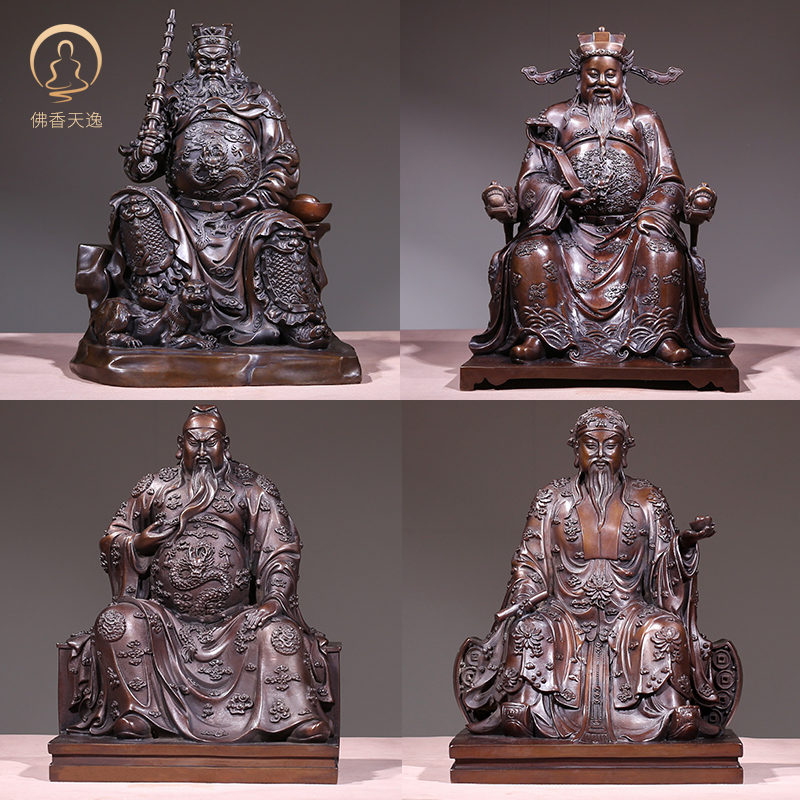 佛香天逸财神爷佛像家用铜摆件文武财神关公范蠡开业办公室店铺