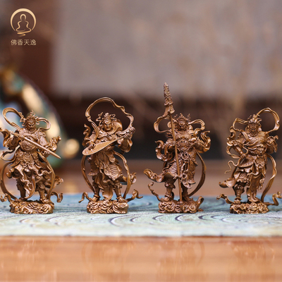 佛香天逸黄铜四大天王摆件