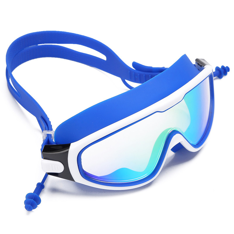 成人男士防水防雾大框游泳眼镜女士潜水泳镜平光休闲泳镜装备