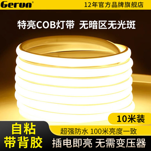 220V高压硅胶灯带自粘