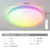 Mercury Model 48W Intelligent Rgb Color Light Dimming and Color Adjustment-Φ40Cm