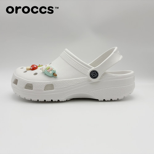 Oroccs洞洞鞋经典明星包头拖鞋软底软面透气防滑耐磨沙滩鞋