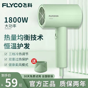 飞科电吹风机FH6296电吹风家用大功率吹风筒冷热风学生宿舍风筒