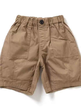 Chookids日本代购 BREEZE 2025夏 童装 4色设计感剪裁轻便6分裤