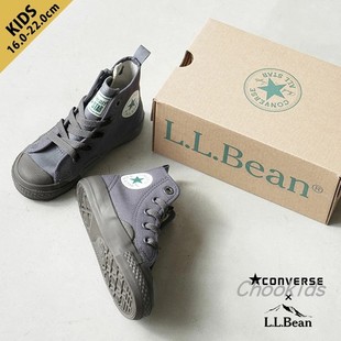 L.L.Bean联名款 儿童高帮帆布鞋 Converse匡威 Chookids日本代购