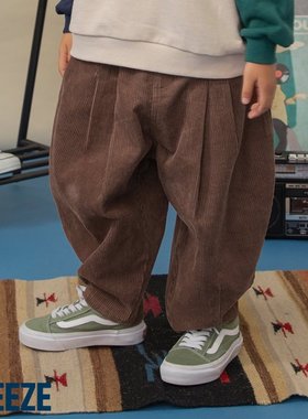 Chookids日本代购 BREEZE 2025秋冬 童装 阔腿超百搭灯芯绒长裤