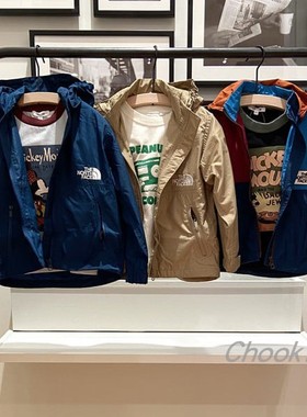 现货 日本代购The north face北面 儿童薄款防水防晒冲锋风衣外套