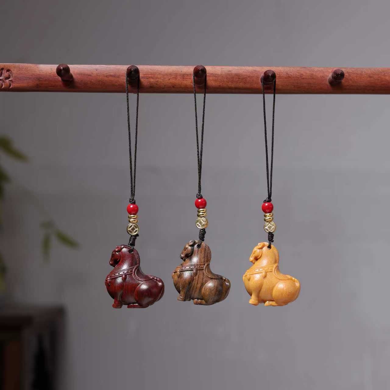 寸木寸金男女款檀木马上有钱