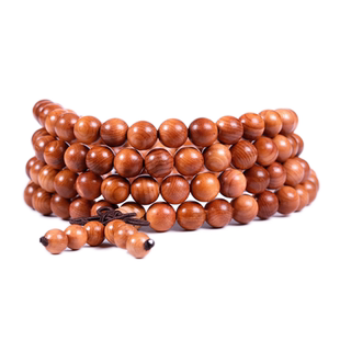 天然红豆杉木手链108颗念珠老料高油性佛珠手串时尚男女款包邮