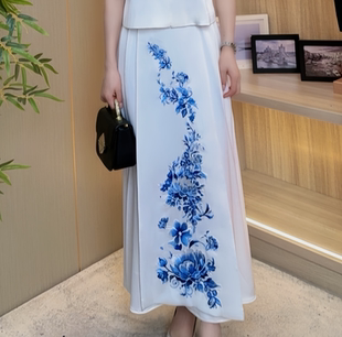 夏装 2025新款 气质新中式 国风刺绣时尚 马面裙817