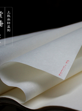 上致尚轩煮锤宣八分熟小行楷传统写意水墨没骨绘画专用半生熟宣纸