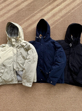 冬季日系monkey time白鸭绒光电子宽松保暖蓬松连帽羽绒服外套潮