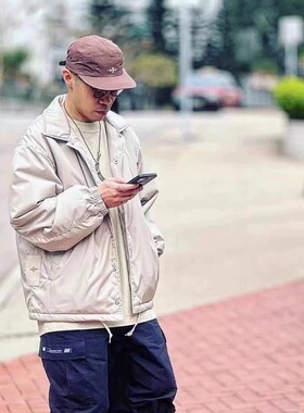秋冬新款MADNESS余文乐MDNS十周年日产联名教练夹克棉衣棉服外套