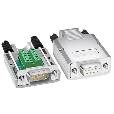 db9免焊金属外壳接线端子485