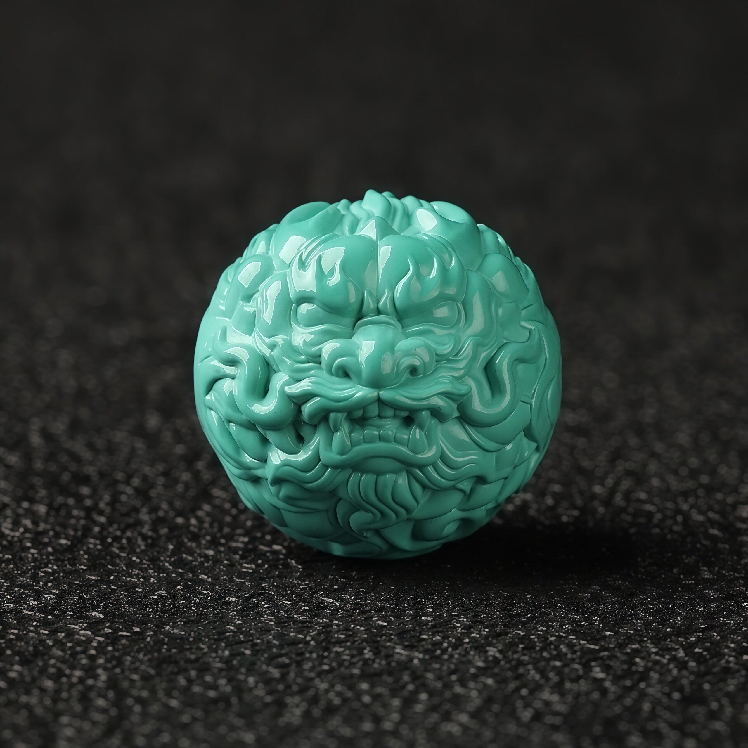 湖北绿松石精工霸气龙珠满工金刚星月猴头手串手链配饰腰顶珠隔珠