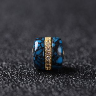 湖北绿松石乌兰花老型汉堡珠猴头星月沉香菩提手串文玩配饰隔珠