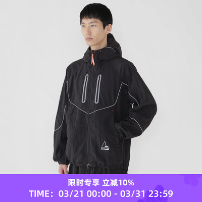 ROA x and wander ripstop wnd jacket 联名款防水防风连帽夹克