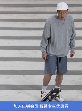 PRIMEE FASTENER CREWNECK SWEATER 隐藏拉链薄款圆领卫衣