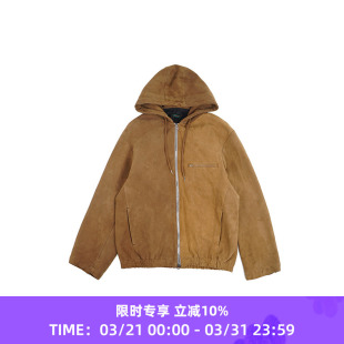 Jacket Hooded 绵羊皮连帽皮衣 Leather SOE
