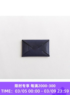 i ro se SEAMLESS LONG WALLET-IN 蓝染系列长款牛皮钱包