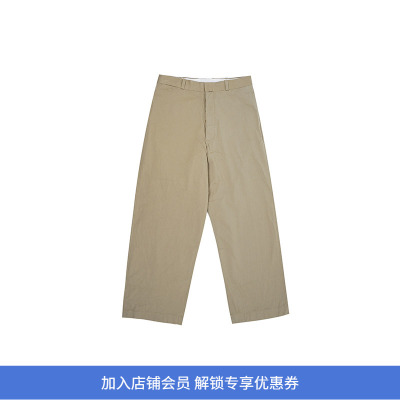 YAECA Chino Trousers Wide Straight Man男装经典直筒廓形卡其裤