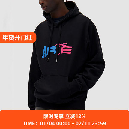 Arte DUO LOGO HOODIE 印花连帽套头卫衣