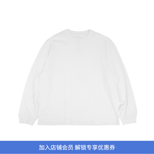 YAECA long sleave T-shirts unisex高支天竺棉男女中性款长袖T恤