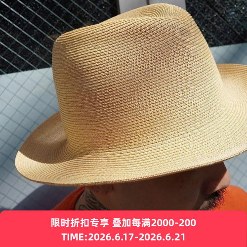 KIJIMA TAKAYUKI PAPER BRAID SOFT HAT 男士便携日本和纸渔夫帽