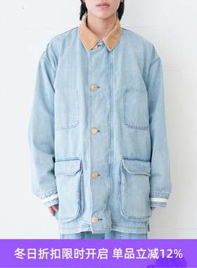 YOKE Vintaged Denim Coverall 复古水洗加工牛仔廓形工装大衣